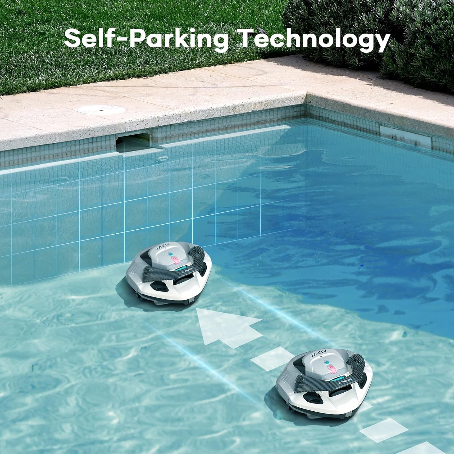 Aiper Seagull SE Cordless Robotic Pool Vacuum Cleaner for Effortless Above-Ground Pool Maintenance